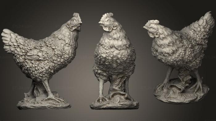 Animal figurines (Chook, STKJ_0828) 3D models for cnc